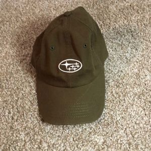 Olive green Subaru adjustable cap